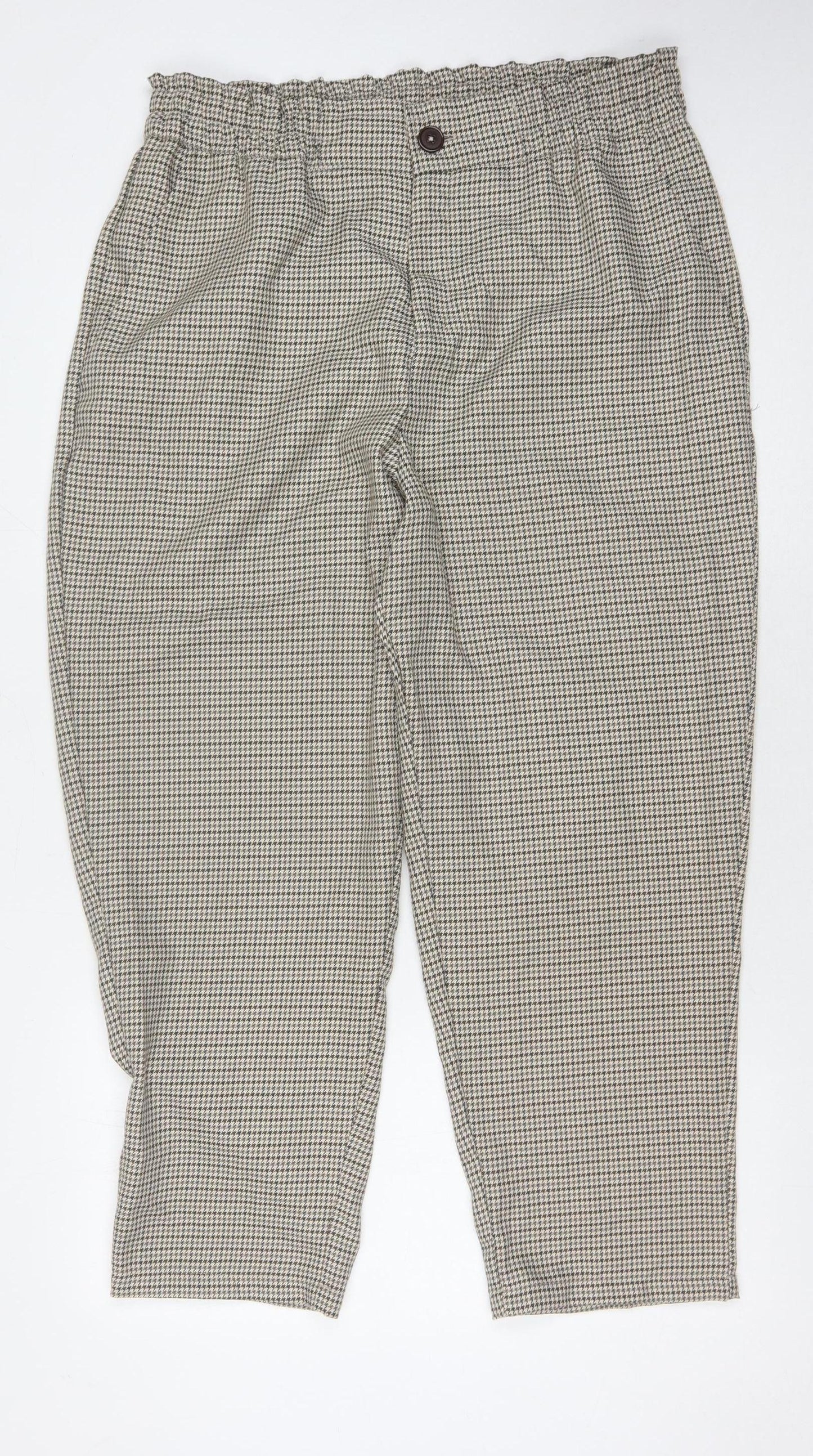 Beloved Woman Cropped Check Trousers, UK 16, Multicoloured