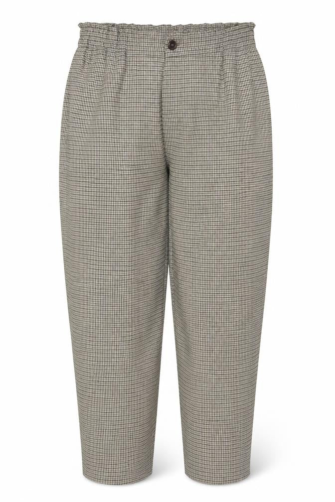 Front view of Beloved Woman Cropped Check Trousers, UK 16, Multicoloured