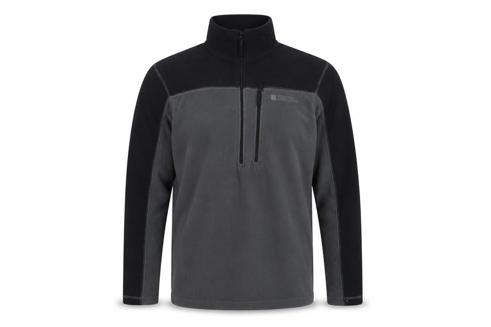 Mountain Warehouse Men's Grey XS 1/4 Zip Fleece Sweatshirt