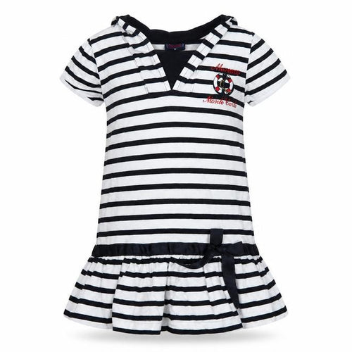 Rayar Girls Black and White Striped Dress Size 10