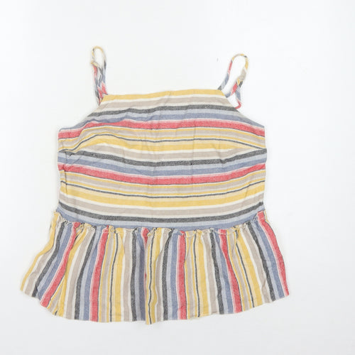 New Look Women's Multicoloured Stripe Tank Size 10