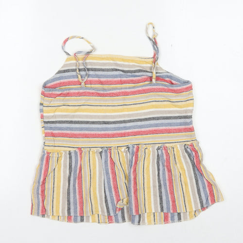 New Look Women's Multicoloured Stripe Tank Size 10