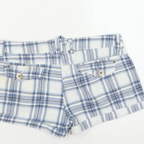 Wear Me Blue Plaid Women's Shorts Size 12