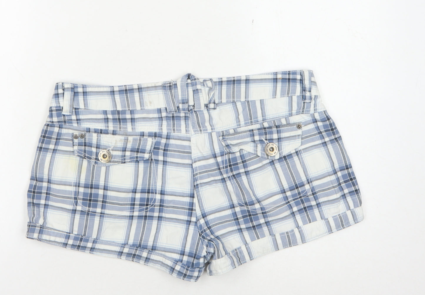 Wear Me Blue Plaid Women's Shorts Size 12