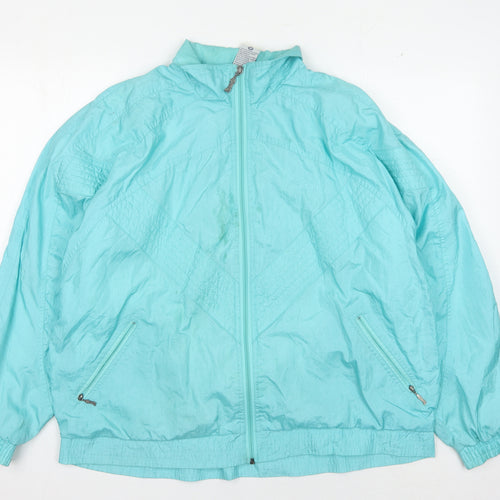 Rodeo Women's Blue Windbreaker Jacket Size 14