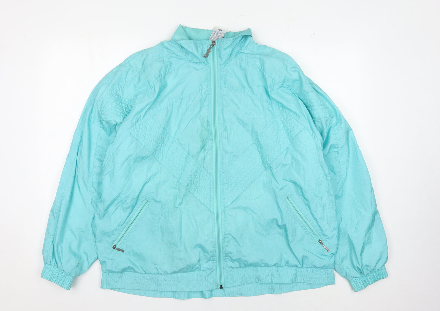 Rodeo Women's Blue Windbreaker Jacket Size 14
