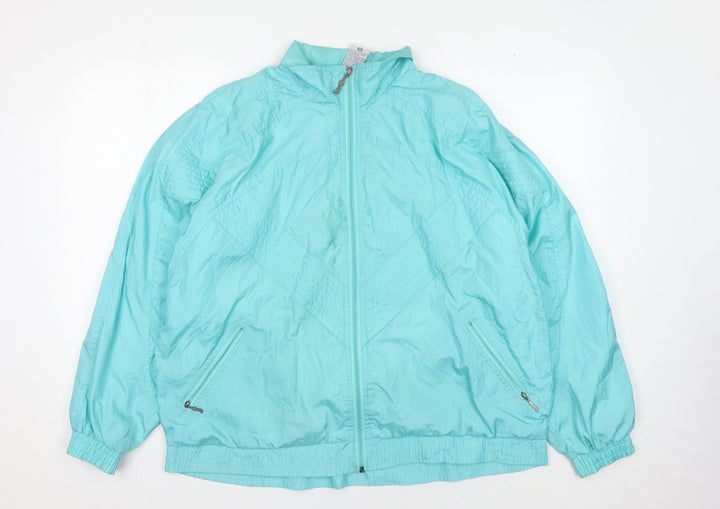 Rodeo Women's Blue Windbreaker Jacket Size 14