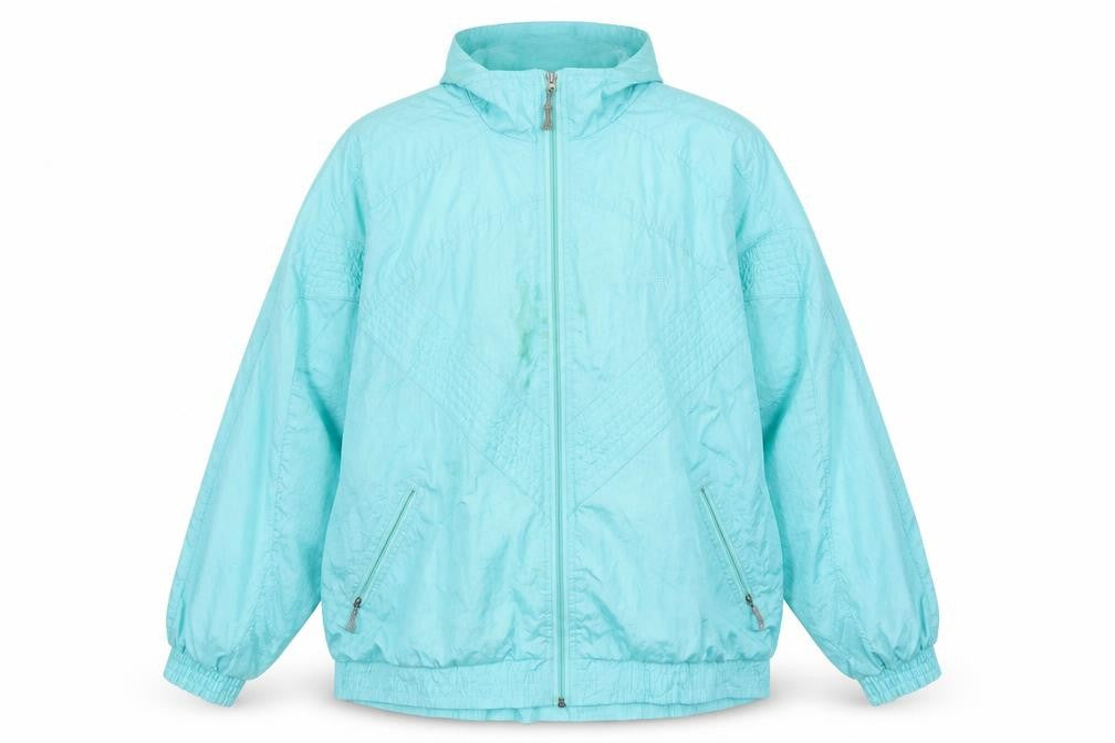 Front view of Rodeo Women's Blue Windbreaker Jacket, size 14