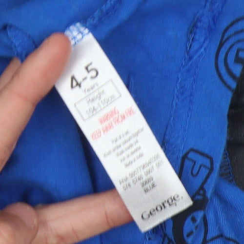 George Boys' Blue Super Mario Pyjama Set, 4-5 Years