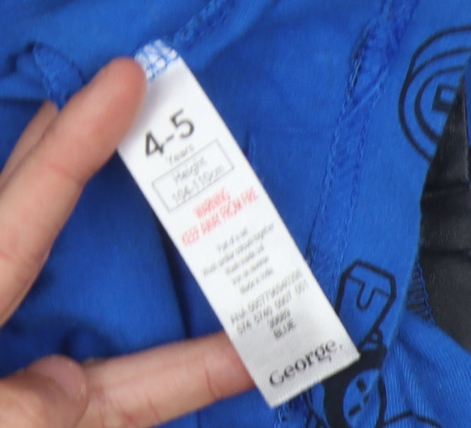 George Boys' Blue Super Mario Pyjama Set, 4-5 Years