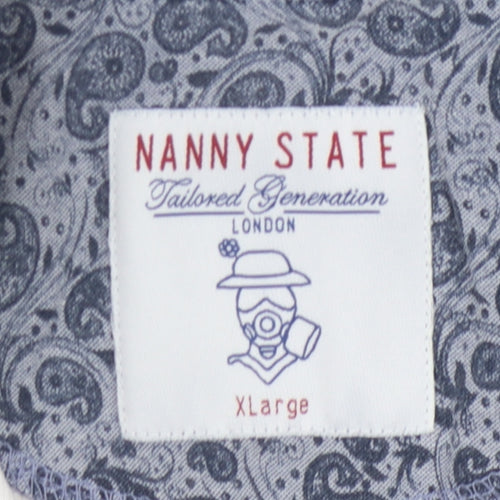 Nanny State Men's White Polo Shirt XL