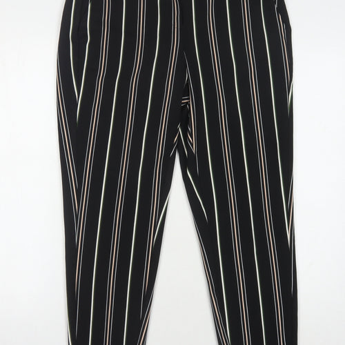 Dorothy Perkins Women's Black Striped Trousers, Size 12