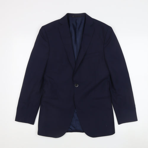 T.M.Lewin Men's Blue 36R Blazer Jacket