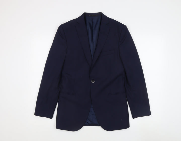 T.M.Lewin Men's Blue 36R Blazer Jacket