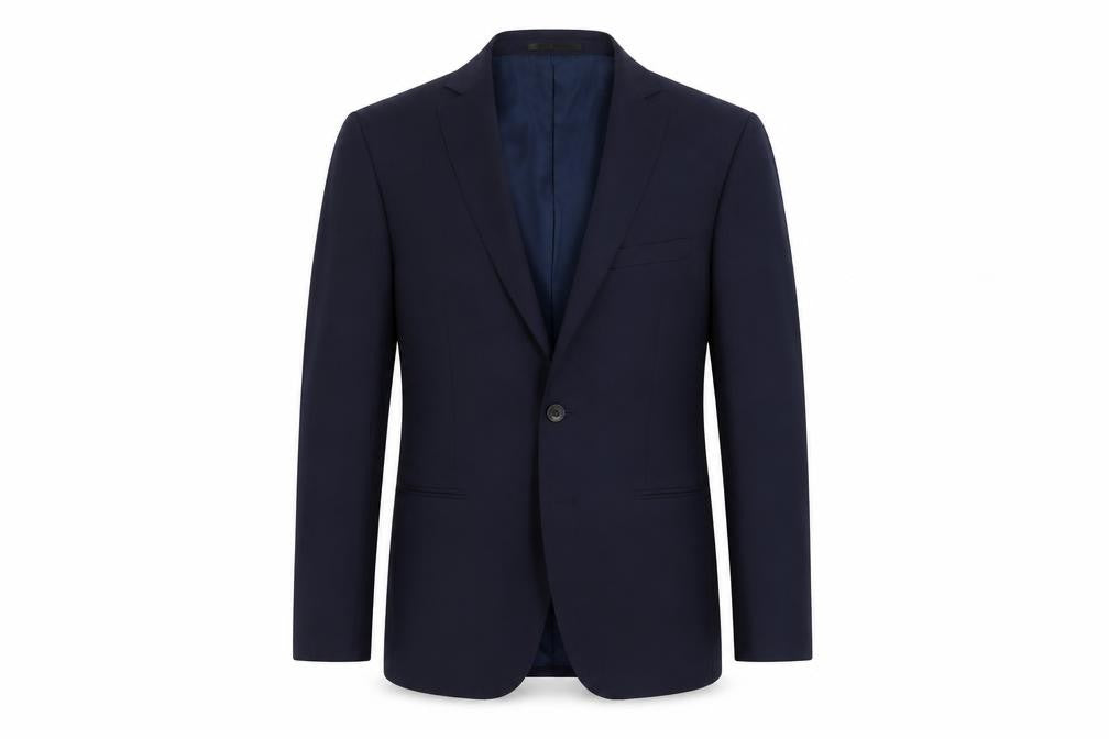 Front view of T.M.Lewin Men's Blue 36R Blazer Jacket