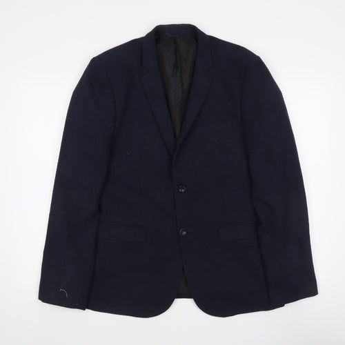 New Look Men's Blue Blazer Jacket Size 42 Regular Fit