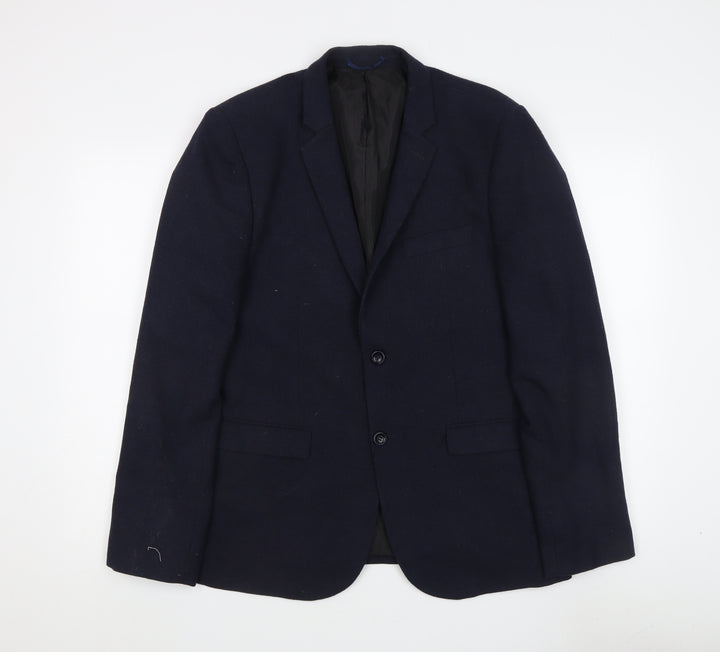 New Look Men's Blue Blazer Jacket Size 42 Regular Fit