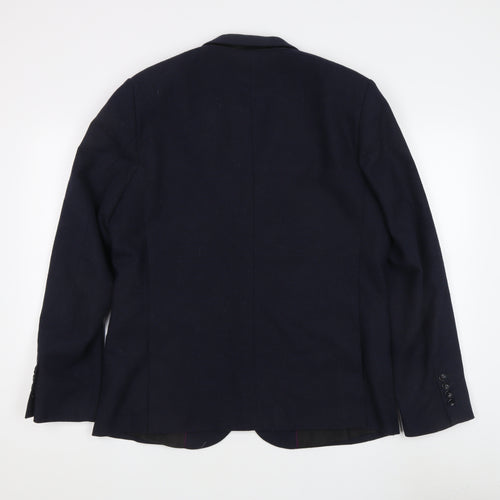 New Look Men's Blue Blazer Jacket Size 42 Regular Fit