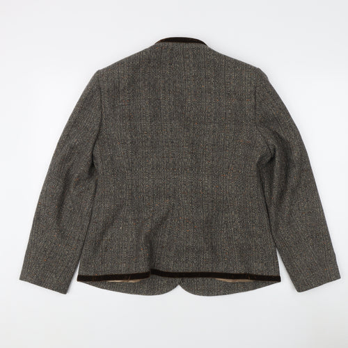 Minosa Women's Brown Tweed Blazer UK 14 Petite
