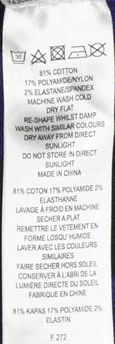 French Connection Blue Bodycon Striped Dress, Size 12