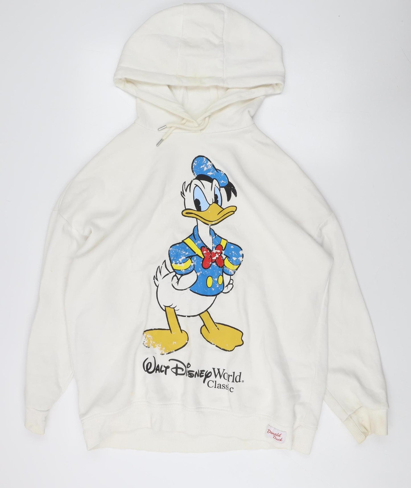 Disney Unisex White S Graphic Pullover Hoodie