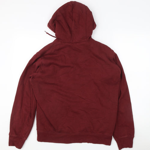 Uniqlo Men's Red Fleece Hoodie M