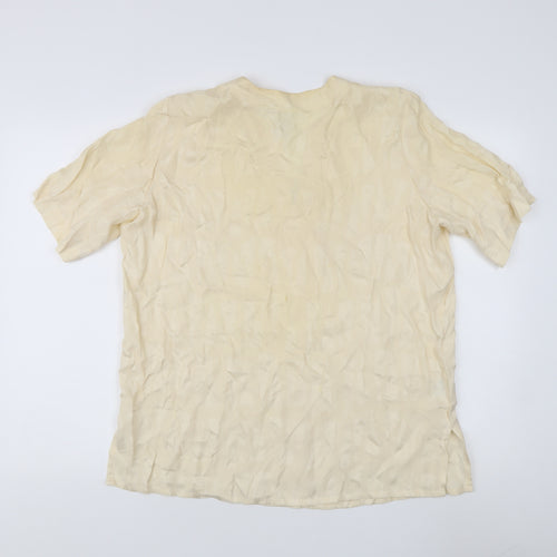 Country Casuals Women's Beige Short Sleeve Top L