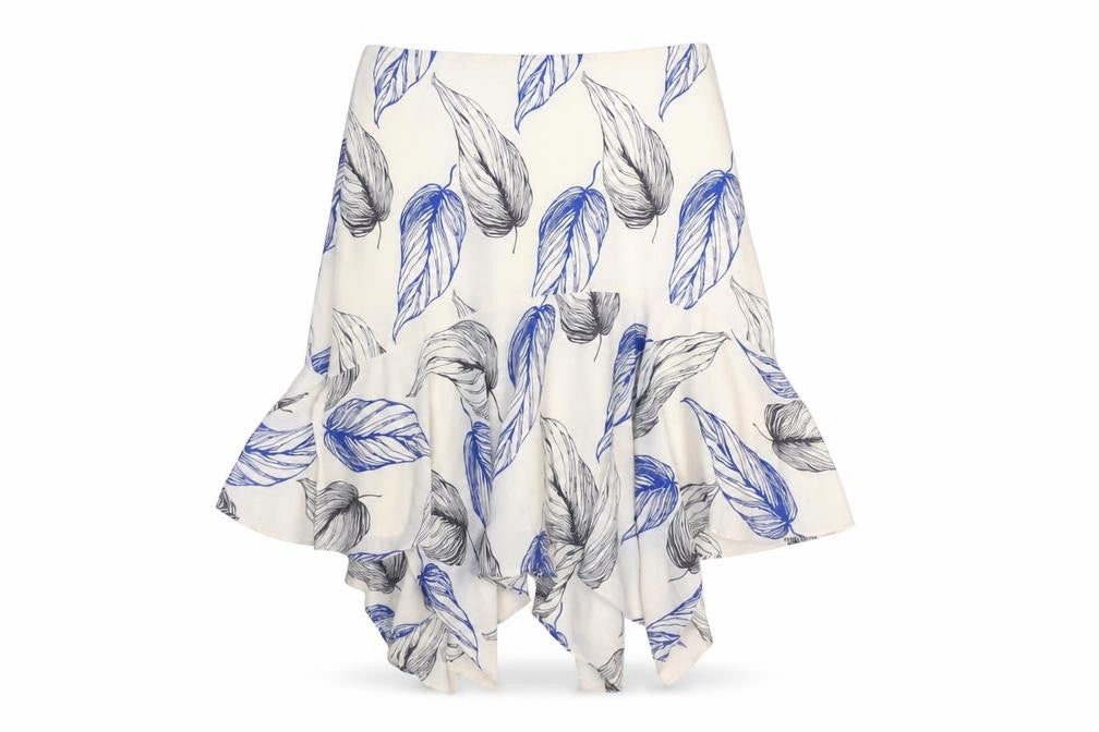 Front view of Reiss Women's Multicoloured Floral Skirt, size 10