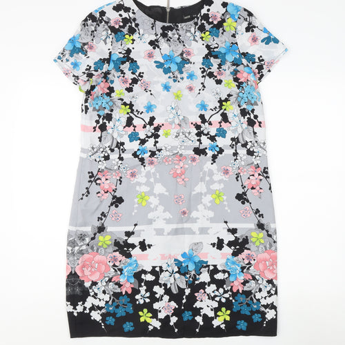 Oasis Women's Multicoloured Floral Dress, Size 12