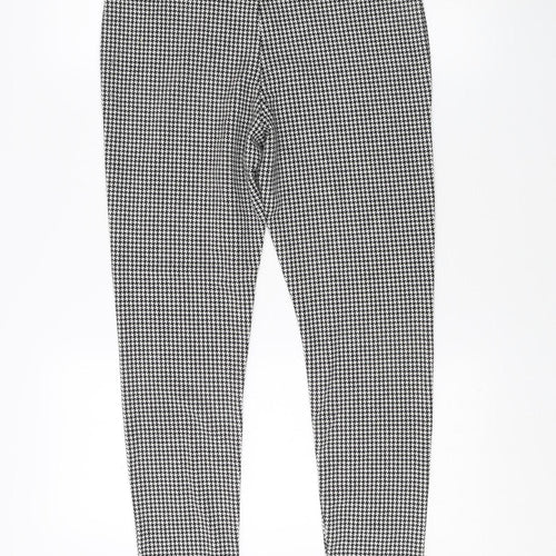 Marks and Spencer Women's Houndstooth Leggings Size 12 Black