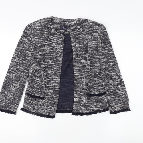 Marks and Spencer Women's Grey Open Jacket, Size 8