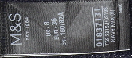 Marks and Spencer Women's Grey Open Jacket, Size 8