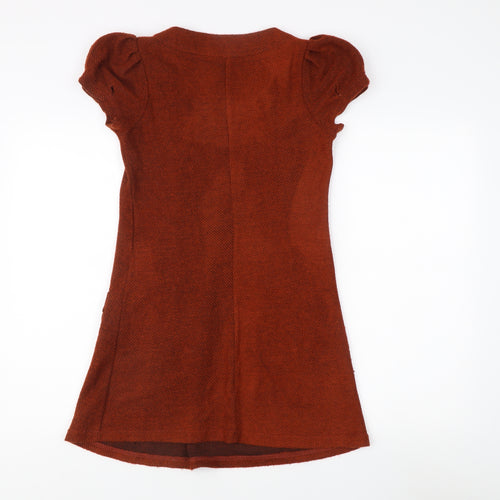 Jasmine Women's Brown Wool Dress M - Classic Style