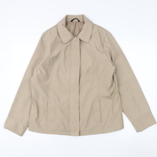 Bm Women's Beige Mid-Length Jacket, S, Casual