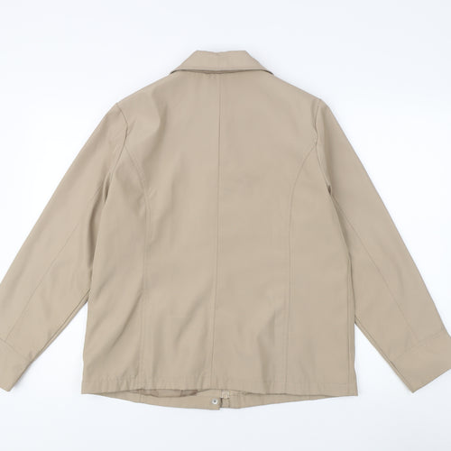 Bm Women's Beige Mid-Length Jacket, S, Casual