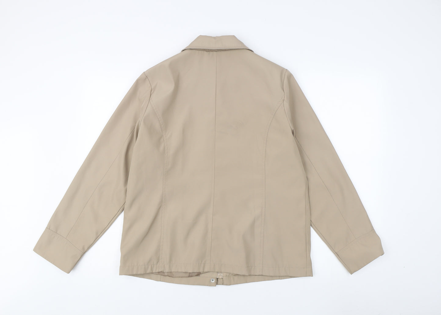 Bm Women's Beige Mid-Length Jacket, S, Casual