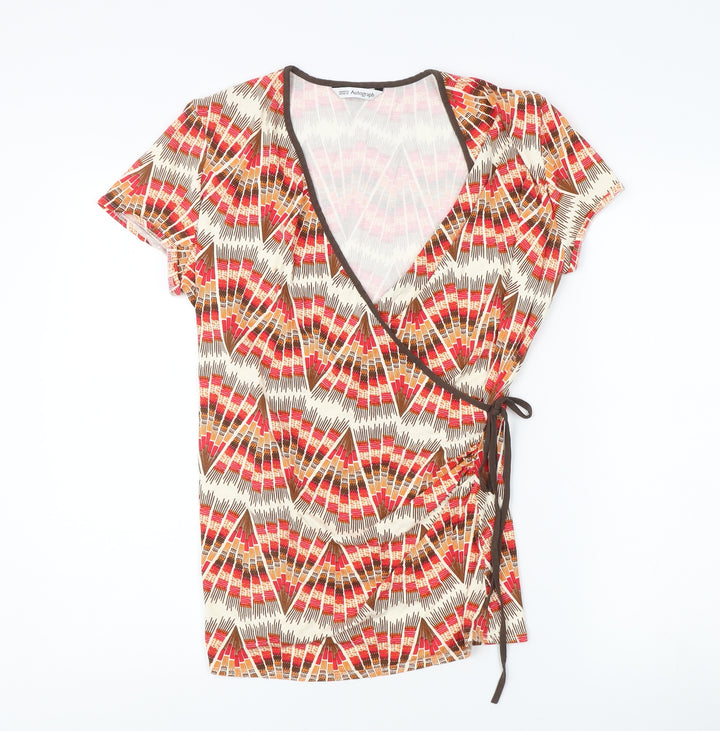Marks and Spencer Women's Multicoloured Wrap Blouse