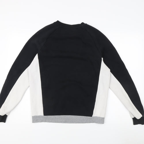 Fila Unisex Adults Black Colourblock Sweatshirt Size S