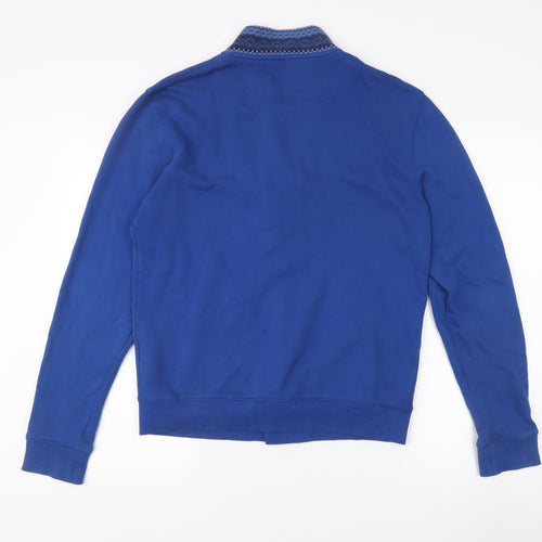 Lyle & Scott Men's Blue Varsity Jacket, M, Cotton