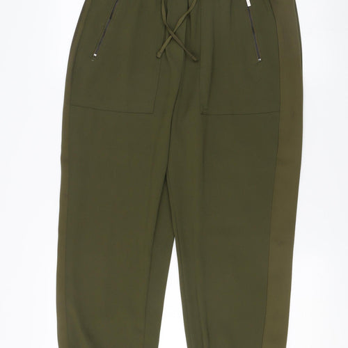 Marks and Spencer Women's Green Jogger Trousers, Size 14