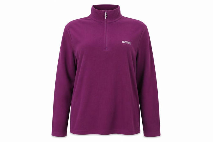 Regatta Women's Purple Henley Fleece Sweatshirt UK 16