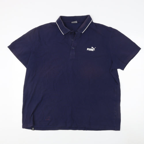 Puma Men's Blue XL Polo Shirt - Classic Casual Style