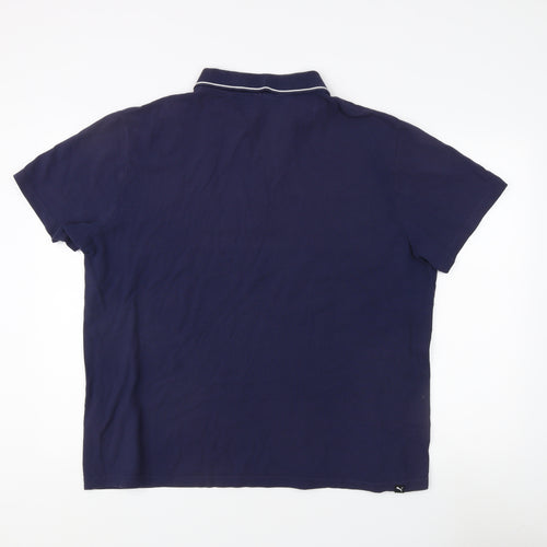 Puma Men's Blue XL Polo Shirt - Classic Casual Style