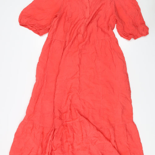 Oliver Bonas Women's Red Midi Dress, Size 18