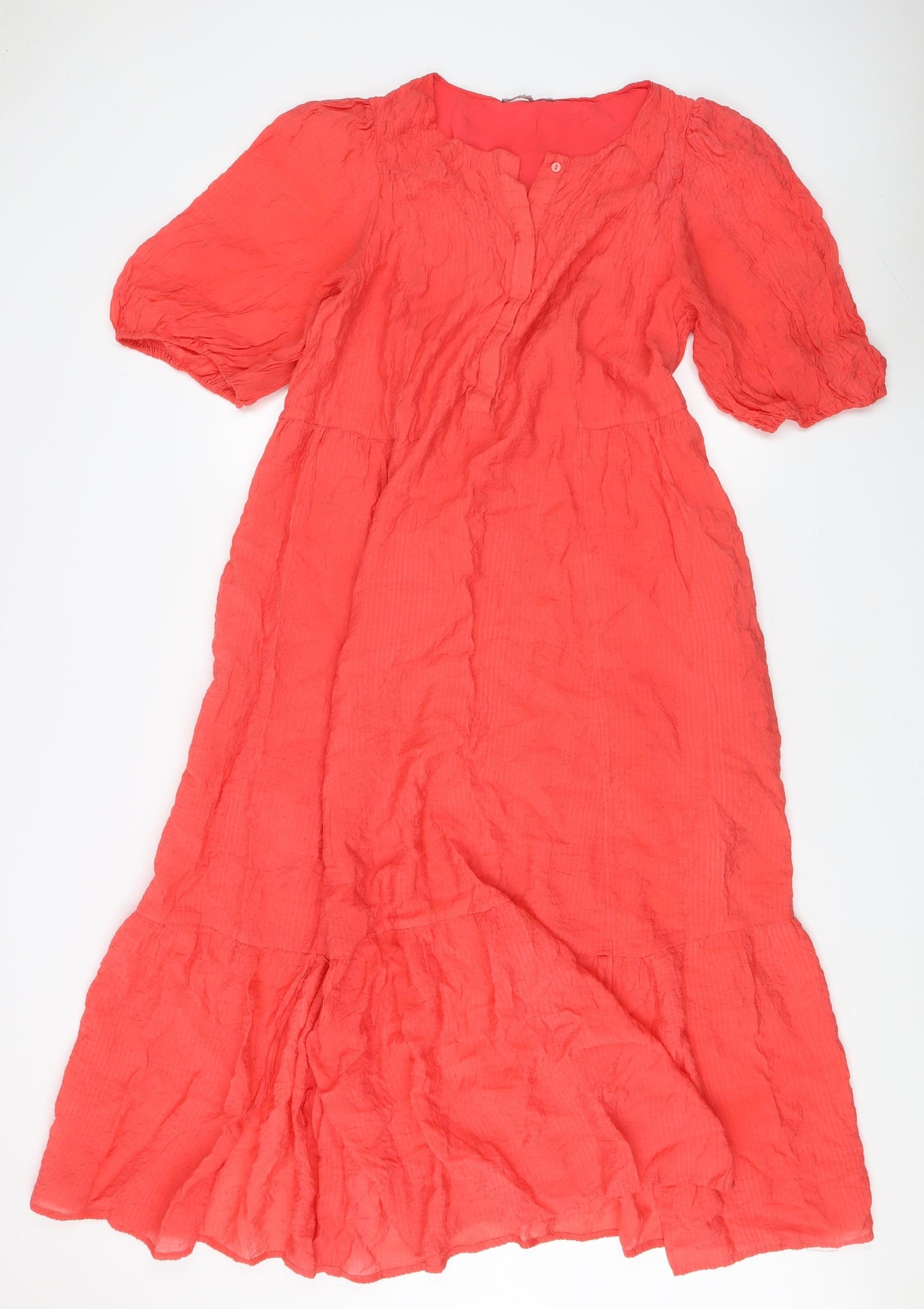 Oliver Bonas Women's Red Midi Dress, Size 18