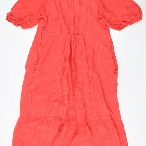 Oliver Bonas Women's Red Midi Dress, Size 18