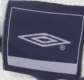 Umbro Men's Grey V-Neck T-Shirt Size S