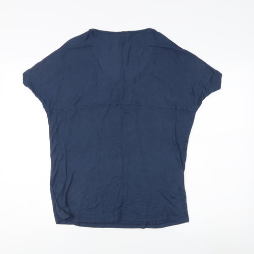 Warehouse Women's Blue T-Shirt Size 10