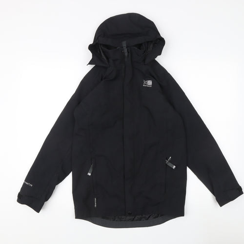 Karrimor Boys Black Mid-Length Water Repellent Jacket 11-12Y