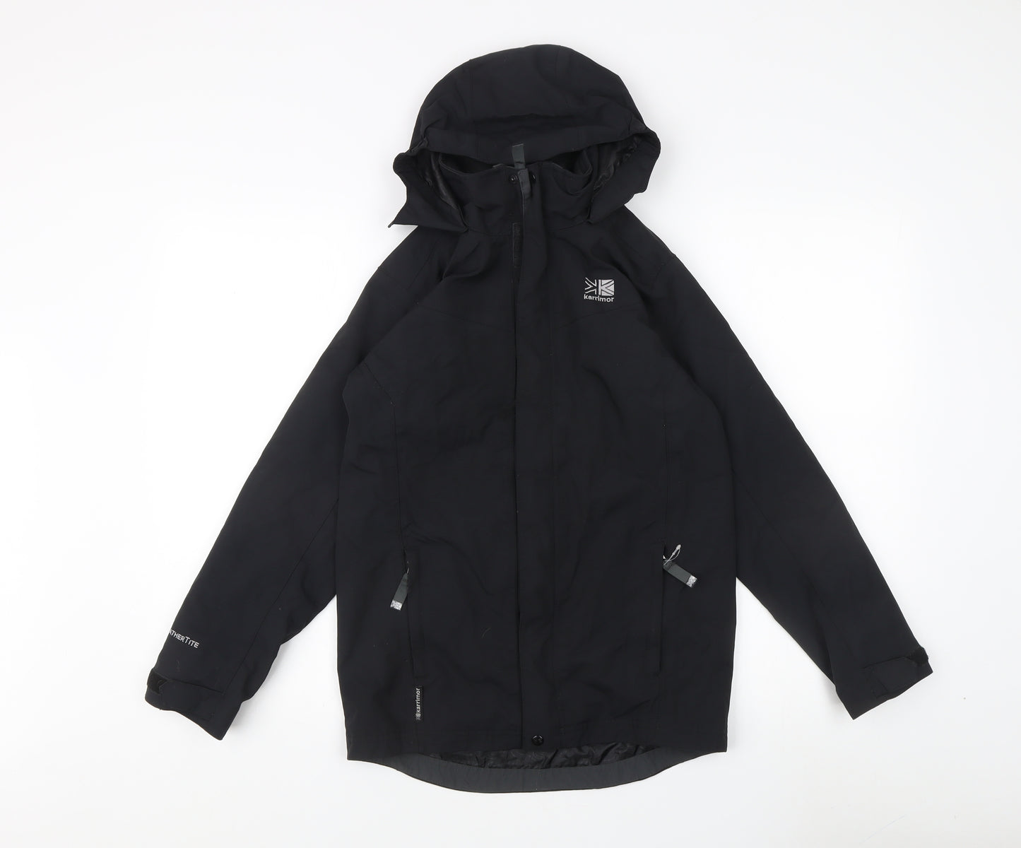 Karrimor Boys Black Mid-Length Water Repellent Jacket 11-12Y